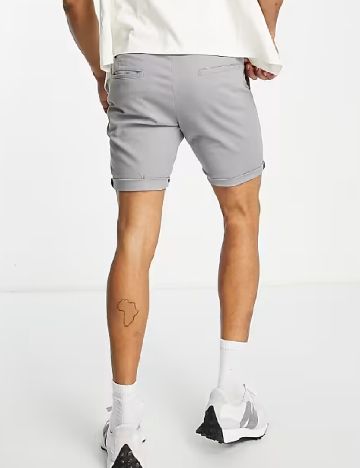 Pantaloni scurti ASOS, gri