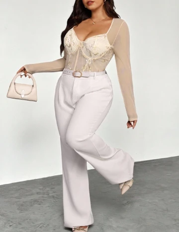 Body SHEIN CURVE, crem