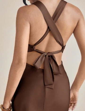 Rochie lunga SHEIN, maro