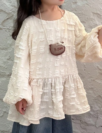 Bluza Shein Kids, crem