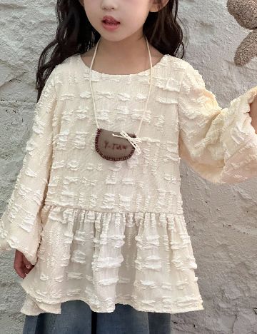 Bluza Shein Kids, crem