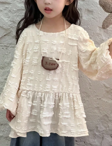 Bluza Shein Kids, crem