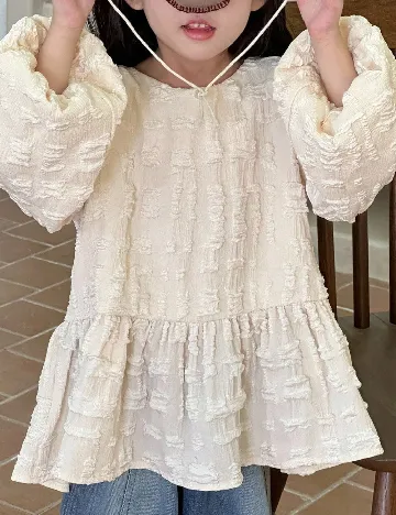 Bluza Shein Kids, crem