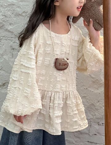 Bluza Shein Kids, crem