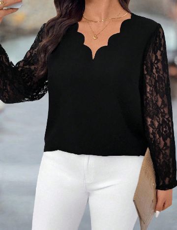 Bluza SHEIN CURVE, negru