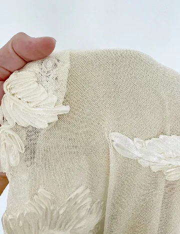 Fusta SHEIN CURVE, ecru