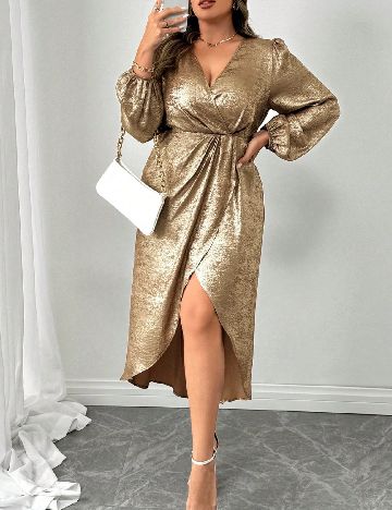 Rochie medie SHEIN CURVE, bej