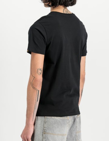 Set Tricouri 2 bucati ALPHA INDUSTRIES, alb/negru