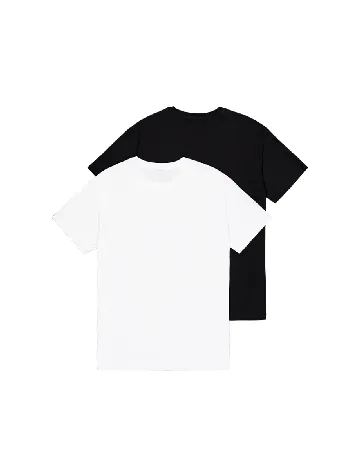 Set Tricouri 2 bucati ALPHA INDUSTRIES, alb/negru