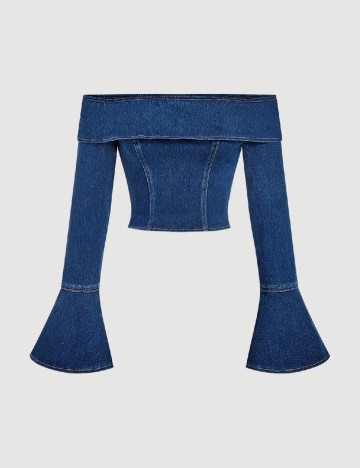 Top SHEIN, bleumarin