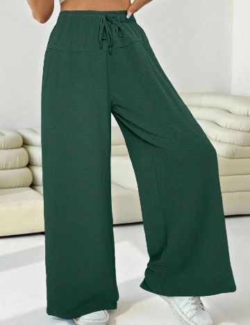Pantaloni SHEIN CURVE, verde