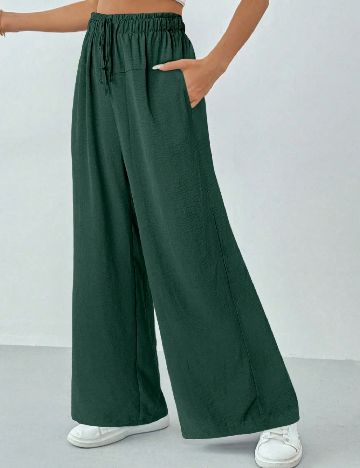 Pantaloni SHEIN CURVE, verde