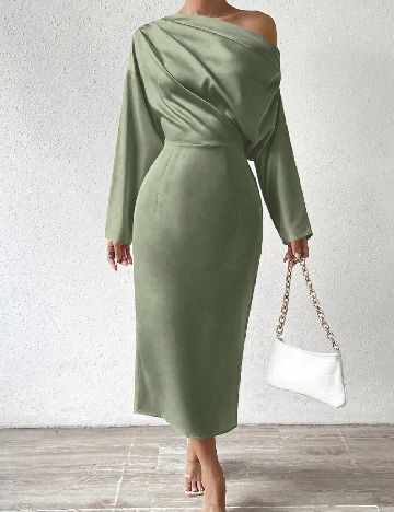 Rochie lunga SHEIN, verde