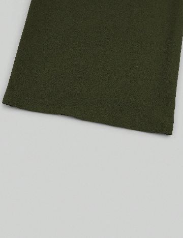 Pantaloni SHEIN CURVE, verde inchis