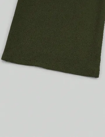 Pantaloni SHEIN CURVE, verde inchis