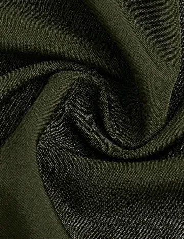 Pantaloni SHEIN CURVE, verde inchis