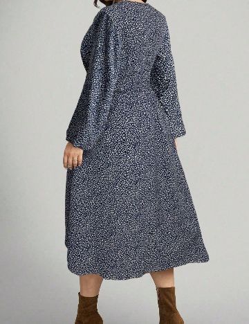 Rochie medie SHEIN CURVE, albastru