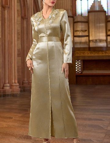 Rochie lunga SHEIN, crem