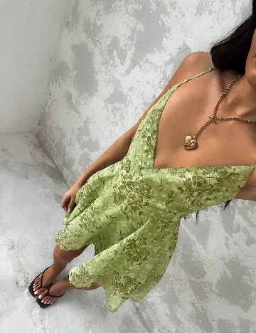 Rochie scurta SHEIN, verde