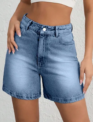 Pantaloni scurti SHEIN, albastru