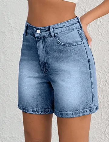 Pantaloni scurti SHEIN, albastru