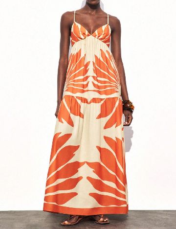 Rochie lunga SHEIN, galben/portocaliu