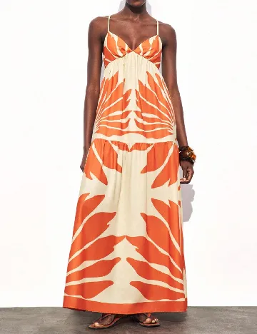 Rochie lunga SHEIN, galben/portocaliu