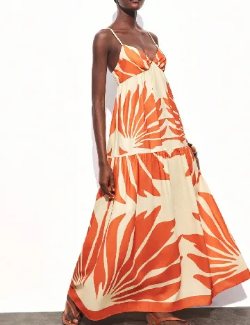 Rochie lunga SHEIN, galben/portocaliu