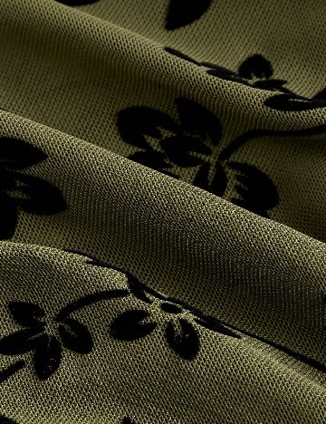 Camasa SHEIN, verde inchis