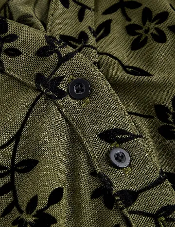 Camasa SHEIN, verde inchis