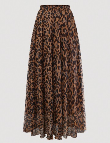 Fusta SHEIN CURVE, animal print