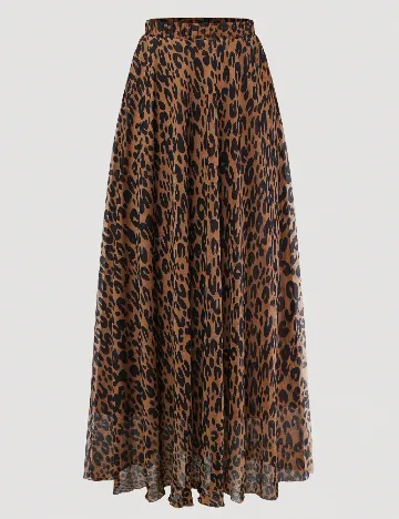 Fusta SHEIN CURVE, animal print