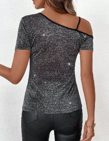 Bluza SHEIN, gri/negru