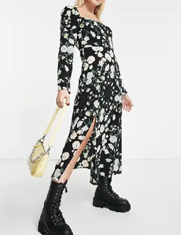 Rochie medie ASOS, floral print