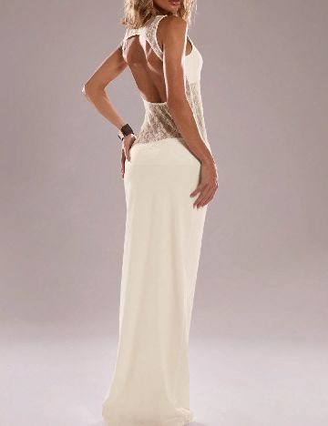 Rochie lunga SHEIN, crem