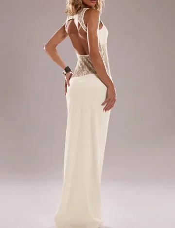 Rochie lunga SHEIN, crem