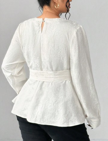 Bluza SHEIN CURVE, ecru