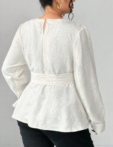 Bluza SHEIN CURVE, ecru