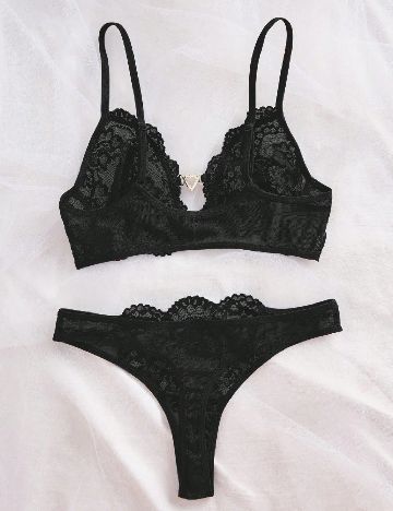 Set lenjerie SHEIN, negru