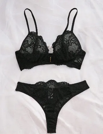 Set lenjerie SHEIN, negru