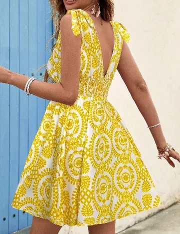 Rochie scurta SHEIN, galben