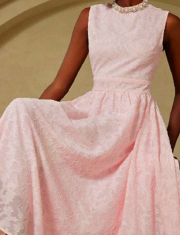 Rochie medie Aveloria, roz