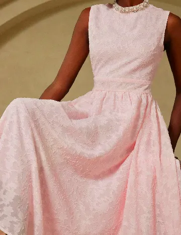 Rochie medie Aveloria, roz