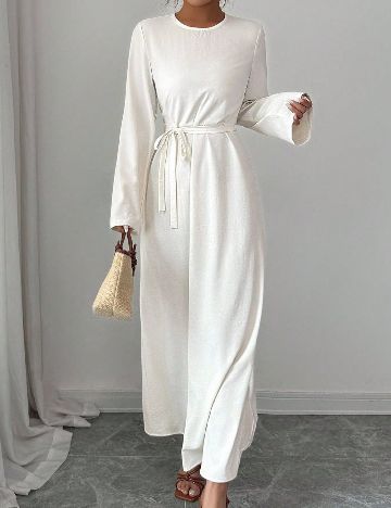 Rochie medie SHEIN, alb