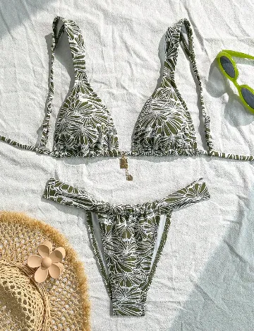 Costum de baie SHEIN, verde