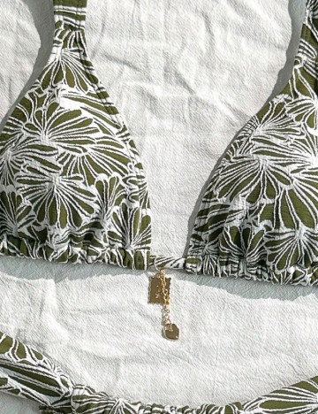 Costum de baie SHEIN, verde