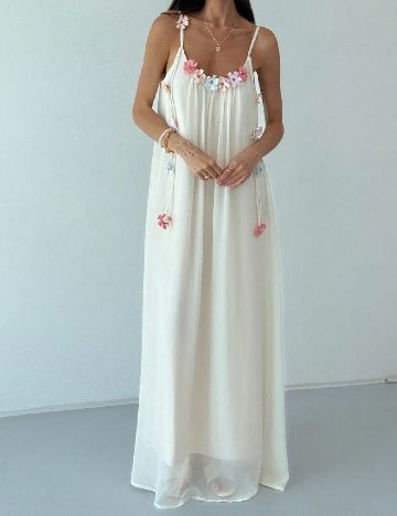 Rochie lunga SHEIN, ecru