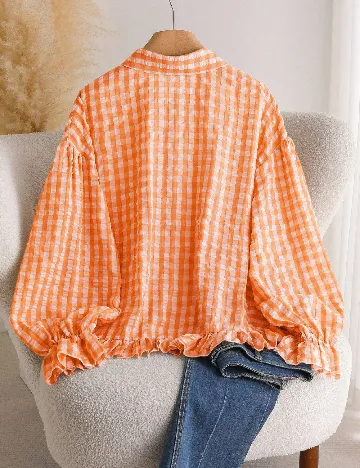 Camasa SHEIN CURVE, portocaliu