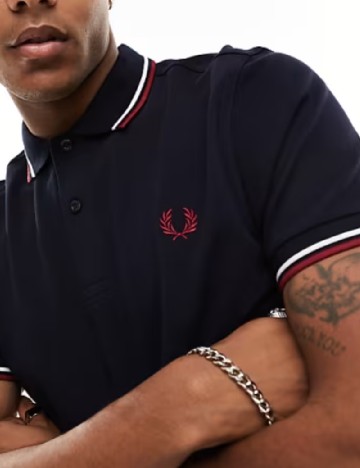 Tricou Fred Perry, bleumarin