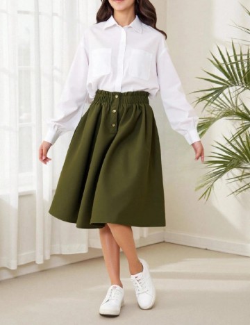 Fusta Shein Kids, verde